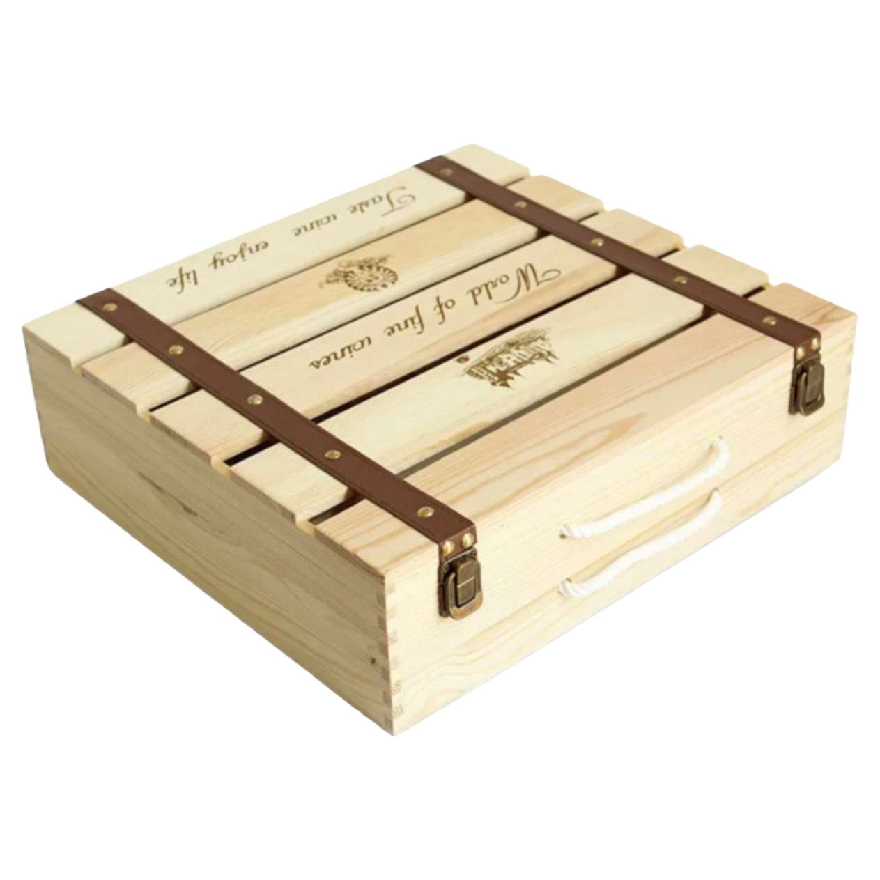 Wooden storage box, multi-functional storage box, Nordic-style living room and bedroom organizing box Item Picture