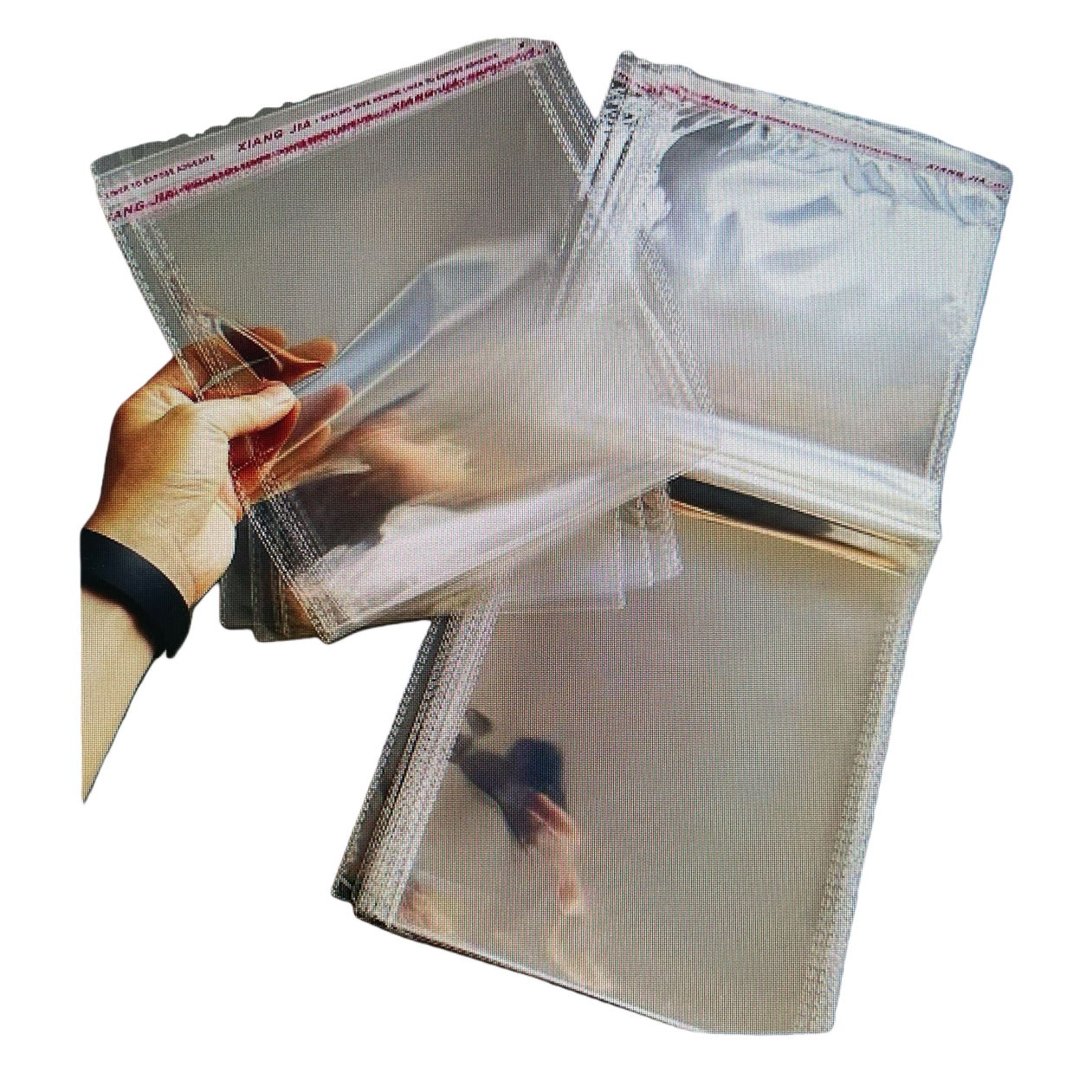 Thickened transparent plastic bag, tear-resistant, food-grade sealed preservation bag, large household storage bag Item Picture