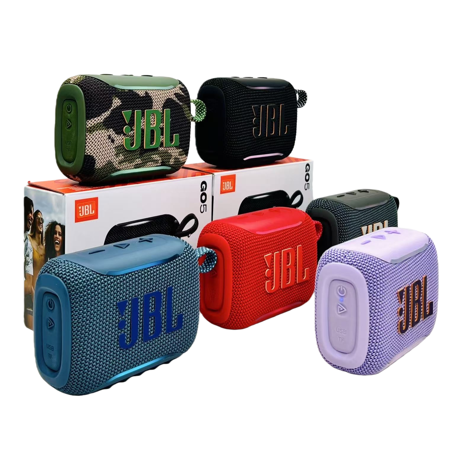 JBL GG5 مع أجهزة صوت بلوتوث محمولة محمولة للماء في الهواء الطلق Item Picture