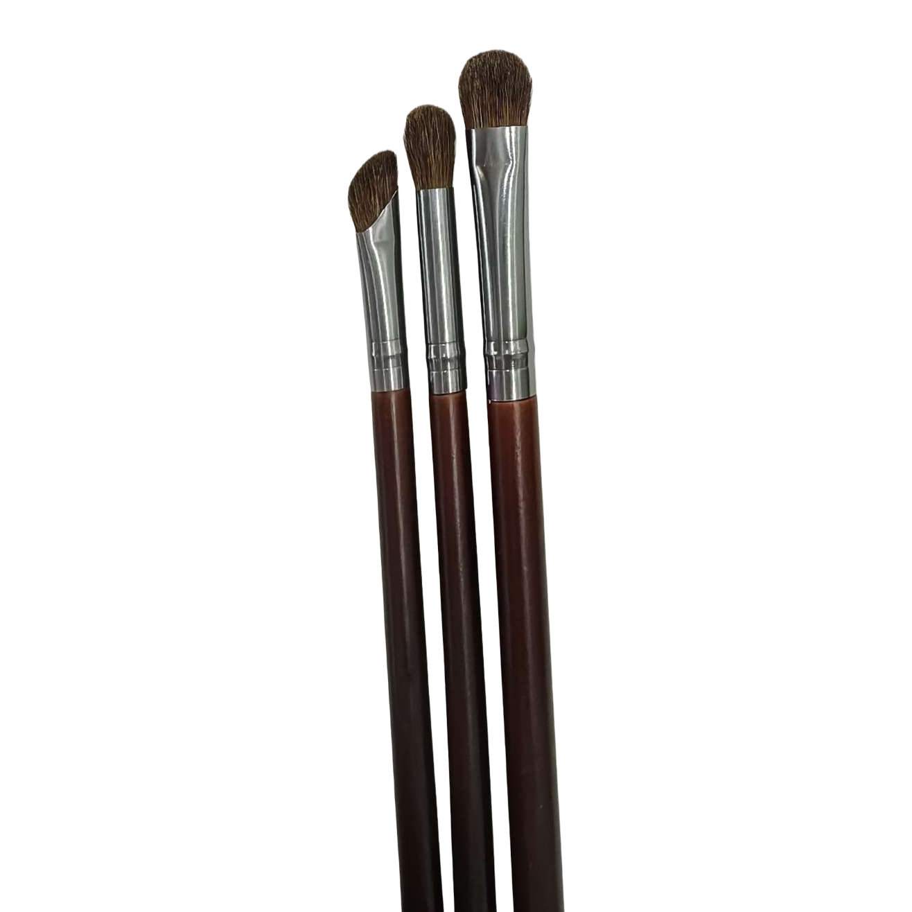 Eye makeup brush, eyeshadow brush 3-piece set, professional makeup brush set, 3-piece multi-functional beauty brush, animal hair soft brush, color spread brush, sickle brush details Picture