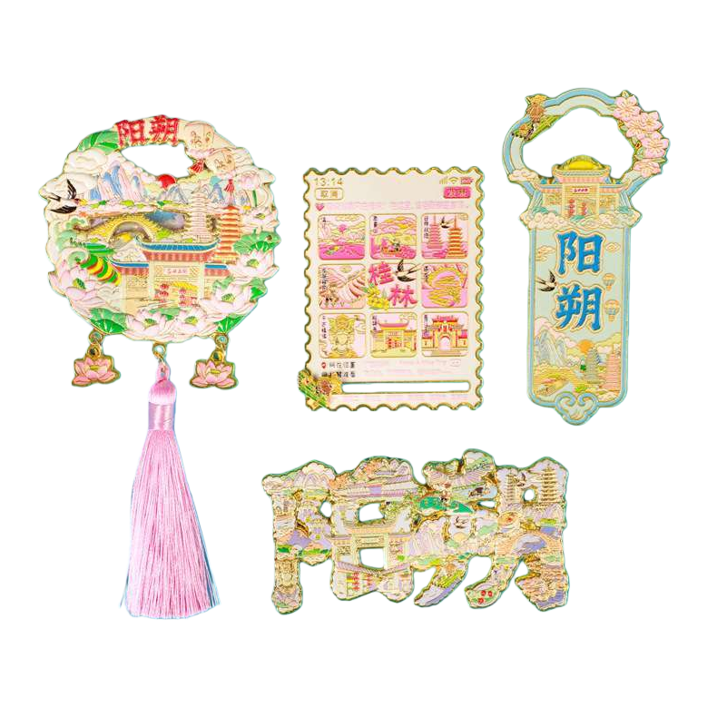 Yangshuo Mountain and Water Scenic theme souvenirs, Guilin tourism Special metal fridge magnets Item Picture