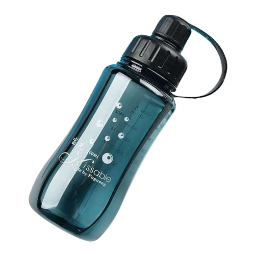 茶色玻璃水瓶 500ml 防漏便携简约风家用办公饮水杯白底实物图