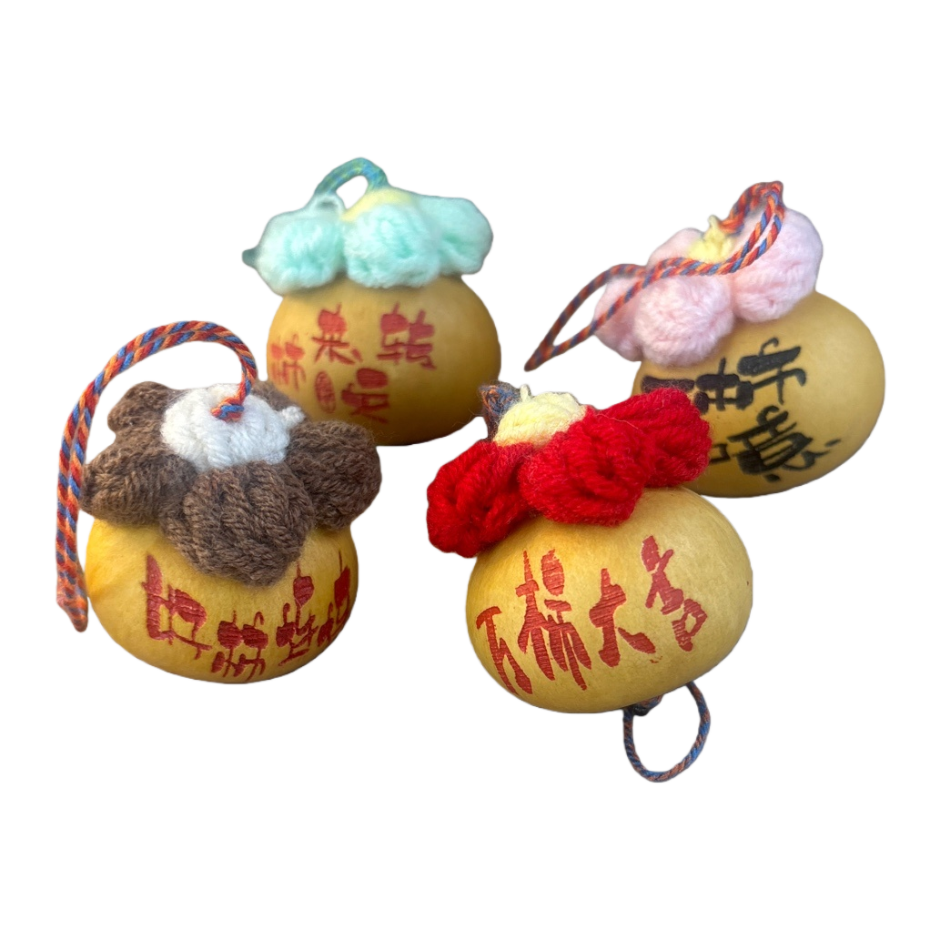 Hand-woven gourd pendants and natural rattan home feng shui decorations Item Picture