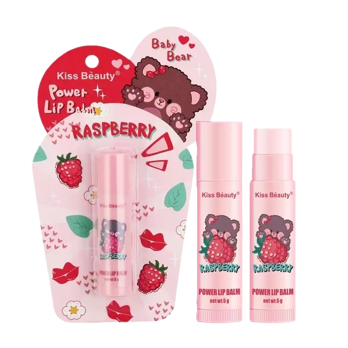 唇膏+Kiss Beauty Power Lip Balm白底实物图