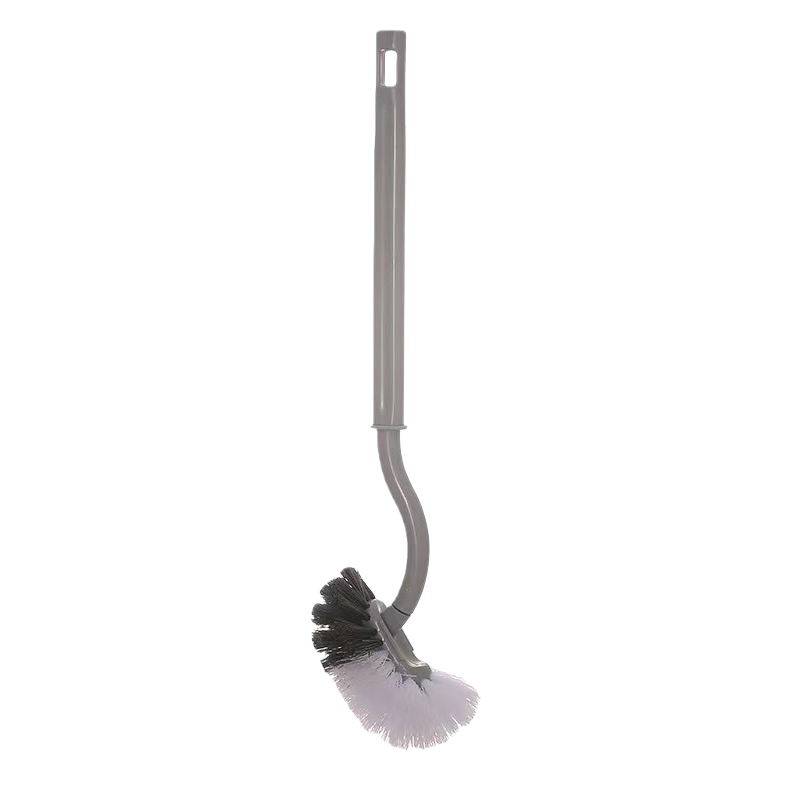 Toilet cleaning brush set: Suction cup type, extendable silicone brush head with base Item Picture