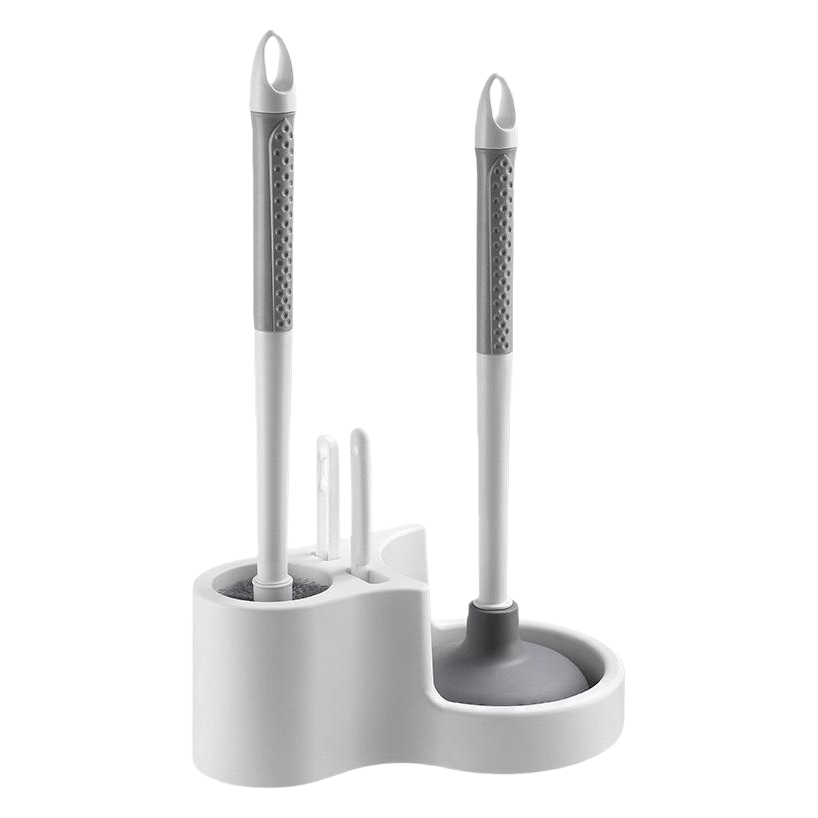 Toilet cleaning wonder: Toilet brush set with replacement brush heads, powerful stain removal, durable and does not damage the glaze surface Item Picture