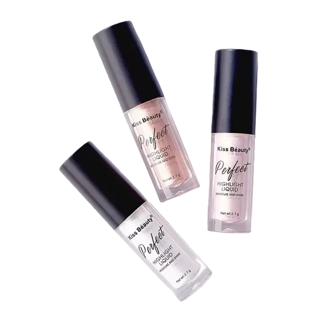 化妆品+Kiss Beauty高光液白底实物图