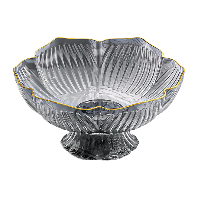 The main body of the transparent grey thickened and shock-resistant fruit platter Item Picture