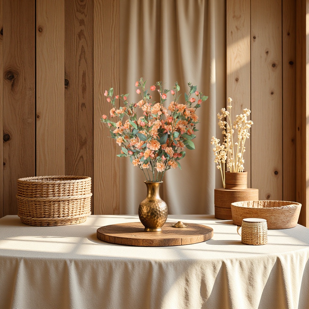 A new home flower arrangement set featuring a bouquet and a simple glass vase details Picture