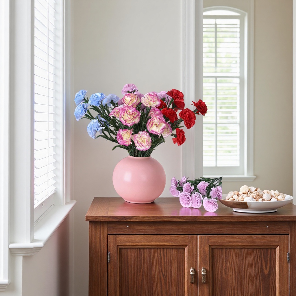 New carnation bouquets with exquisite packaging, Mother's Day and birthday gifts, flower delivery