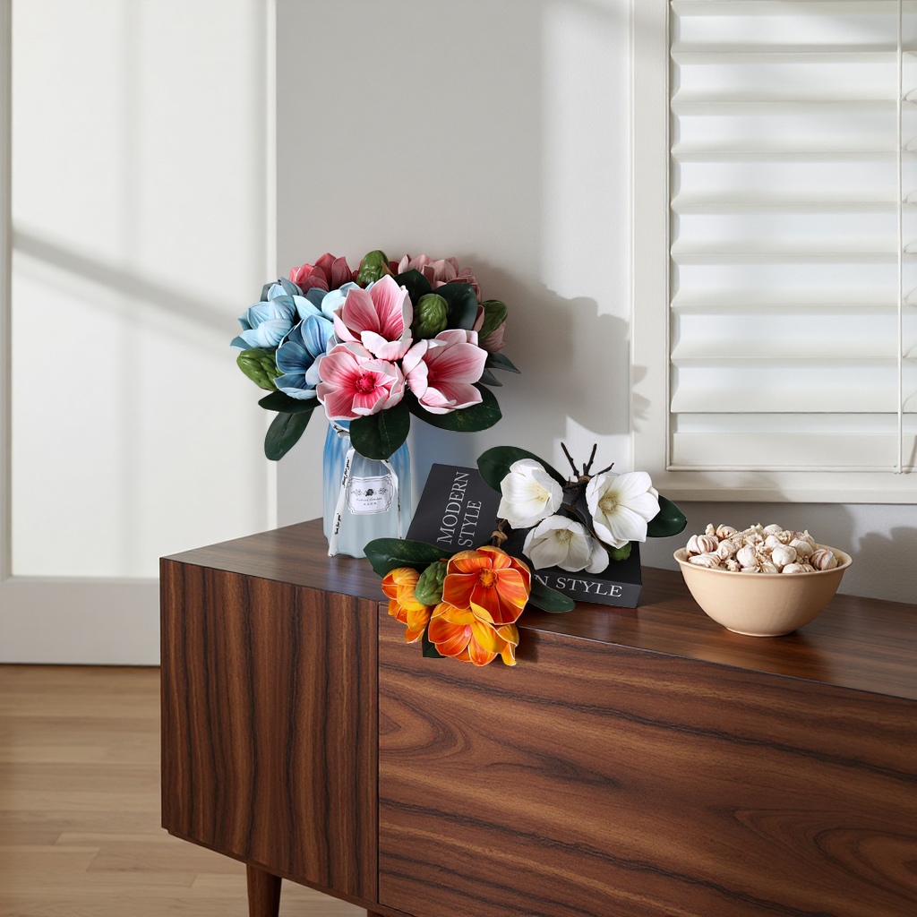 Simulación bouquet de flores sala de estar dormitorio decoraciones piezas inmortalidad arreglos florales combinaciones Application Scenario