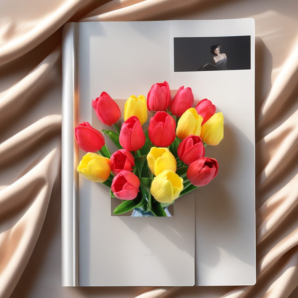 Red and yellow tulip bouquets, fresh flowers, birthday and Valentine's Day gifts with free shipping Application Scenario
