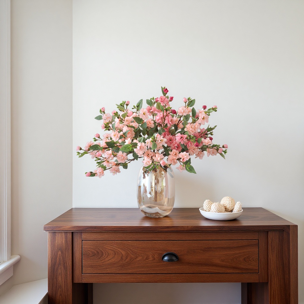 Pink cherry blossom bouquet Korean-style romantic spring flower hand-held bouquet gift box for your girlfriend details Picture