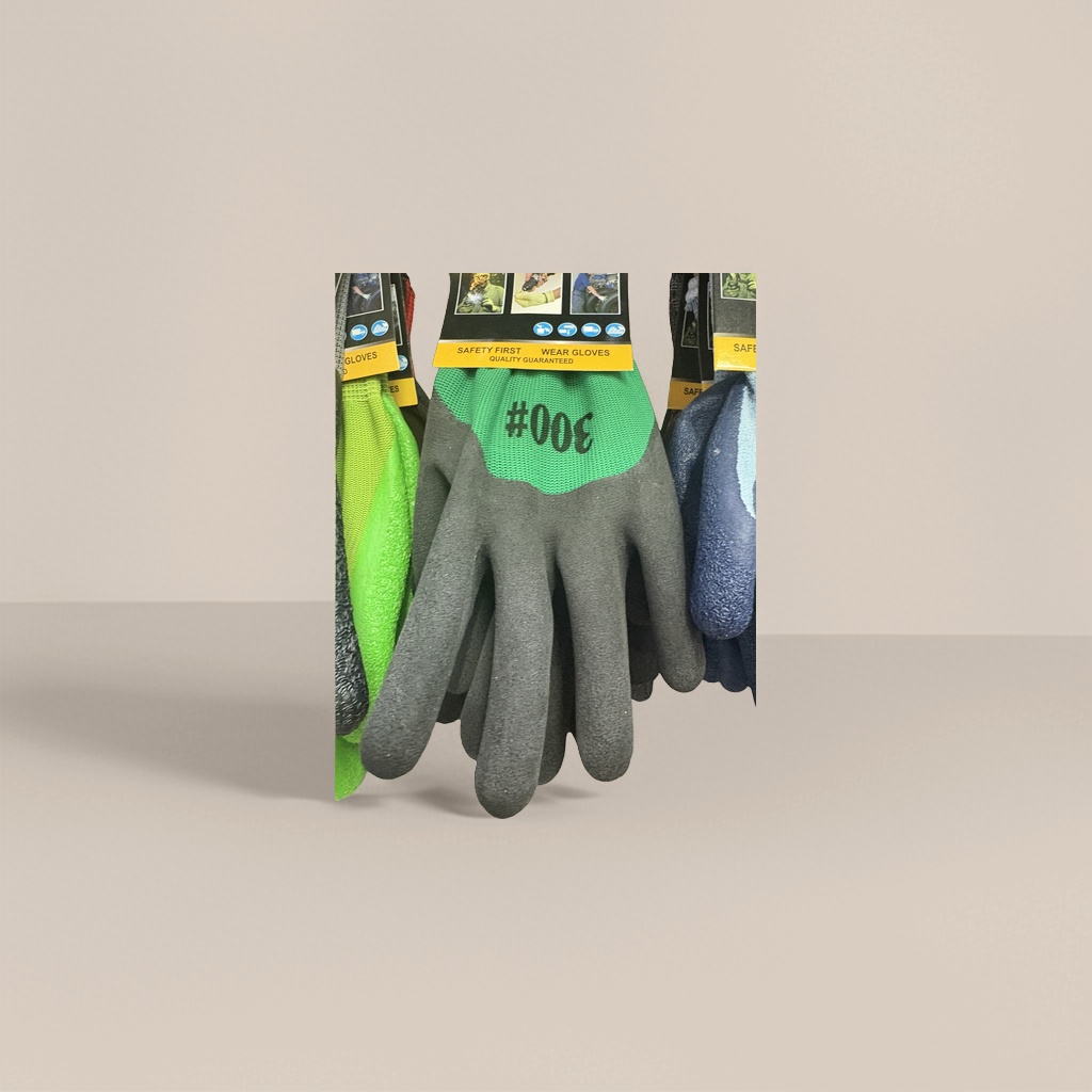 13 pines nylon espuma verde antideslizante látex engrosado guantes de protección laboral Application Scenario