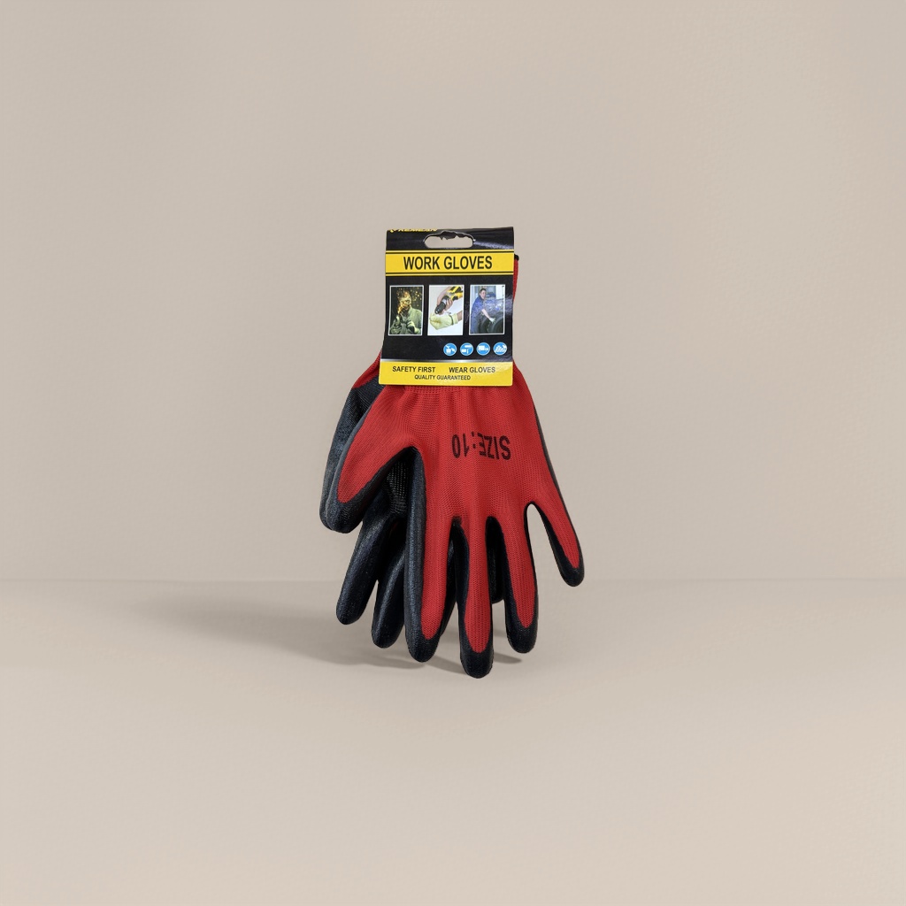 13-needle nylon red nitrile gloves, anti-slip and wear-resistant protective gloves for both men and women Application Scenario
