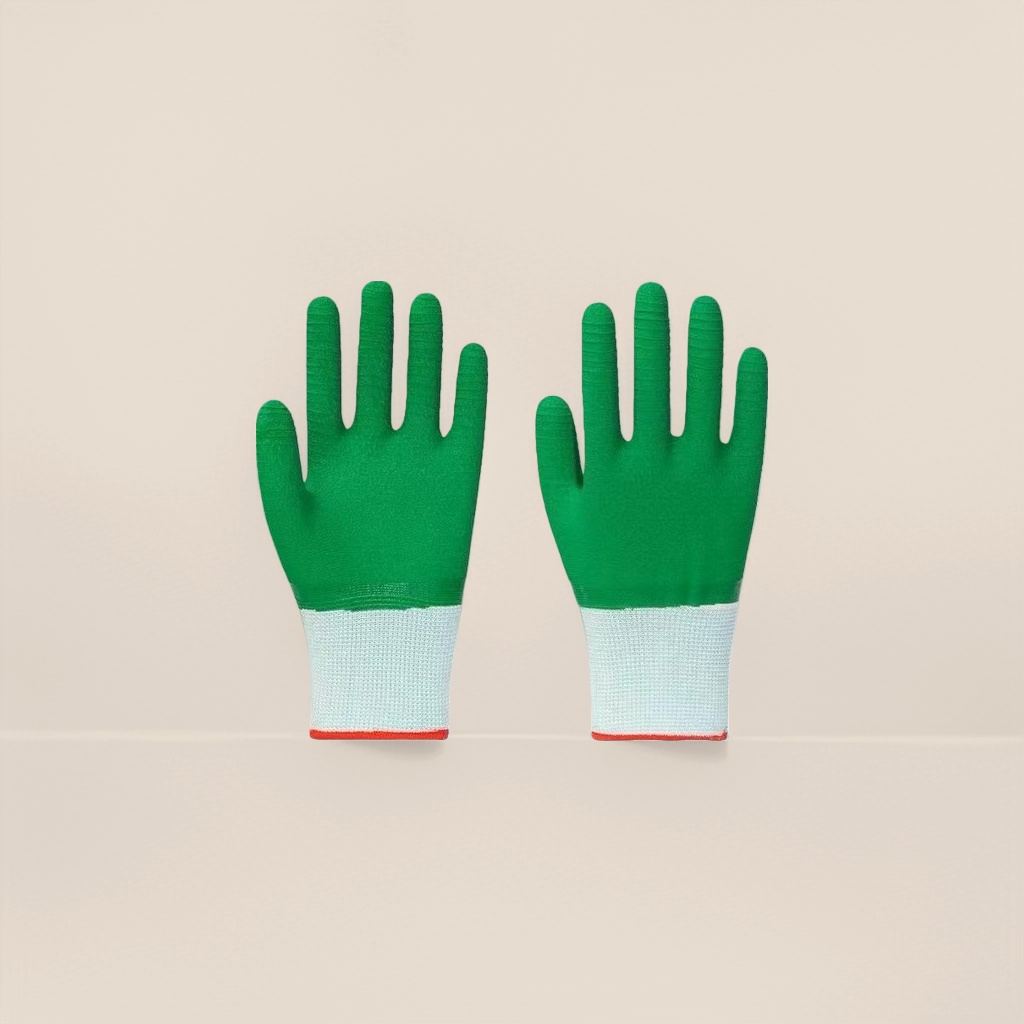 Verde antideslizante engrosado guantes de protección laboral Application Scenario