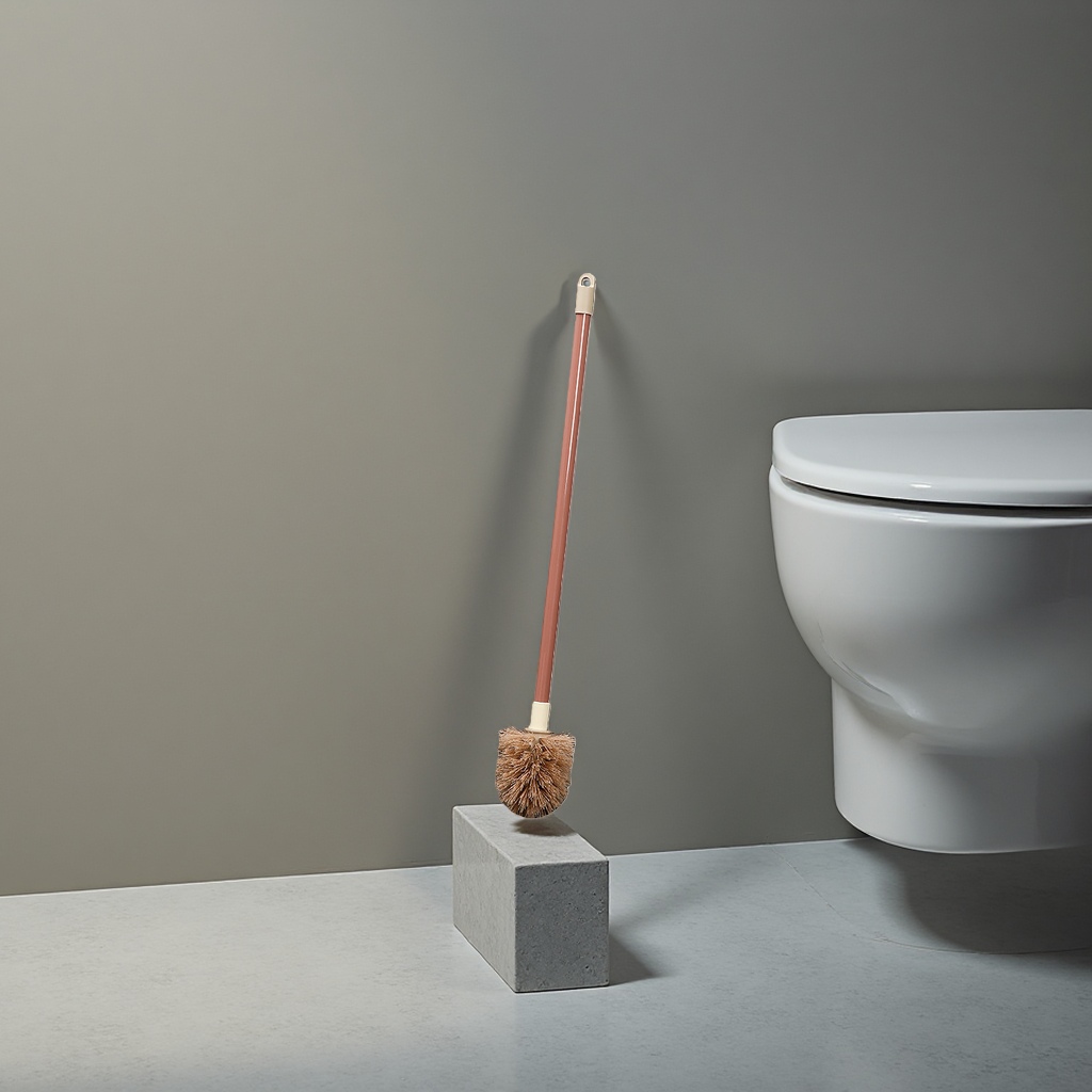 Toilet brush rotating cleaning brush head extended handle bathroom sanitary ware set details Picture