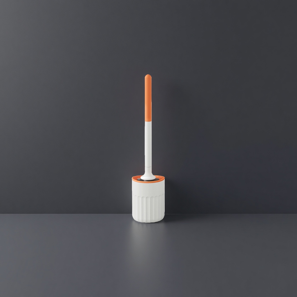Toilet brush, rotating cleaning brush head, extended handle, bathroom cleaning tool Specification image