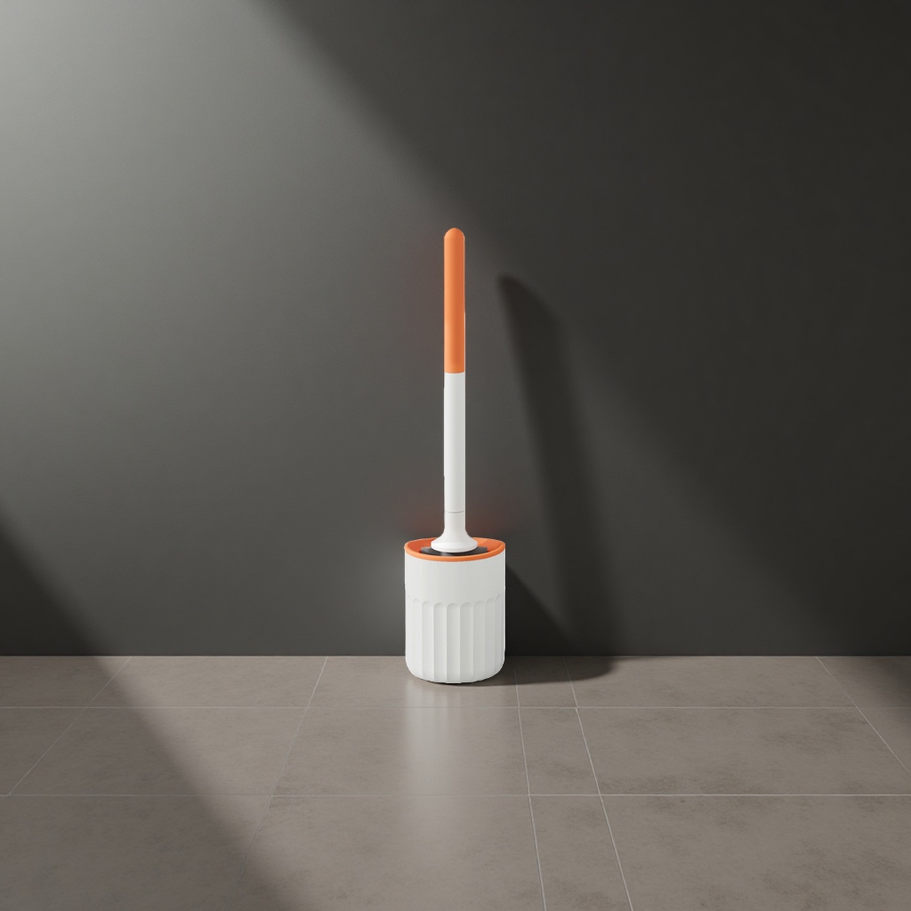 Toilet brush, rotating cleaning brush head, extended handle, bathroom cleaning tool details Picture