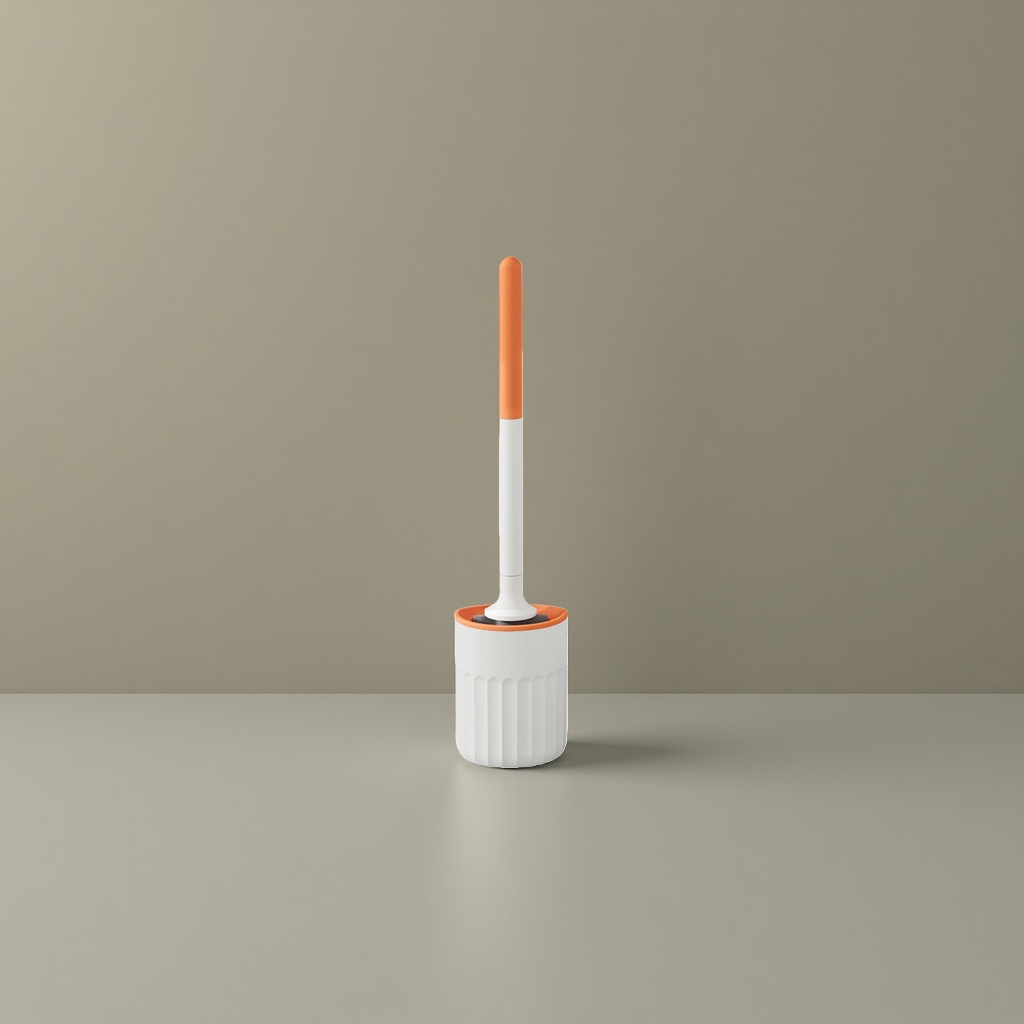 Toilet brush, rotating cleaning brush head, extended handle, bathroom cleaning tool Application Scenario