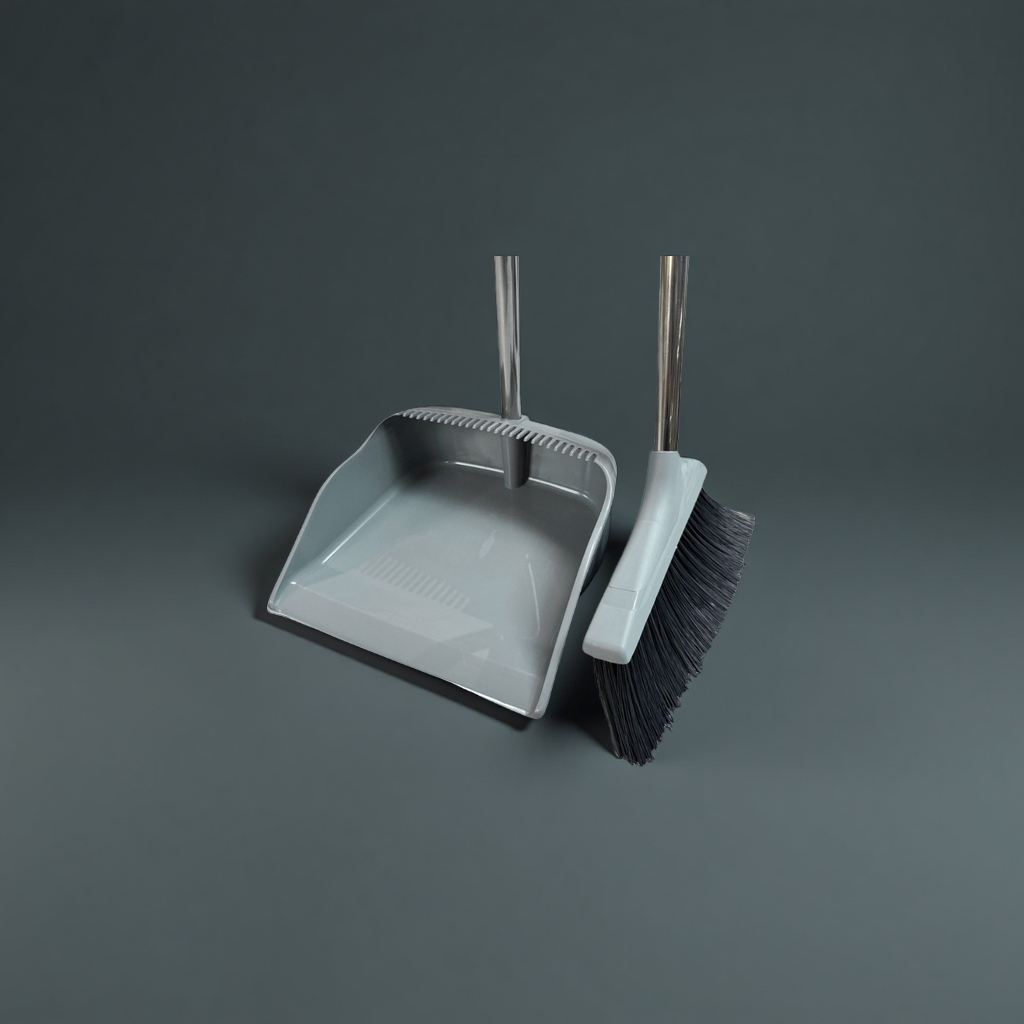 Household cleaning tool set, broom and dustpan combination, durable and anti-slip, suitable for both kitchen and living room Specification image