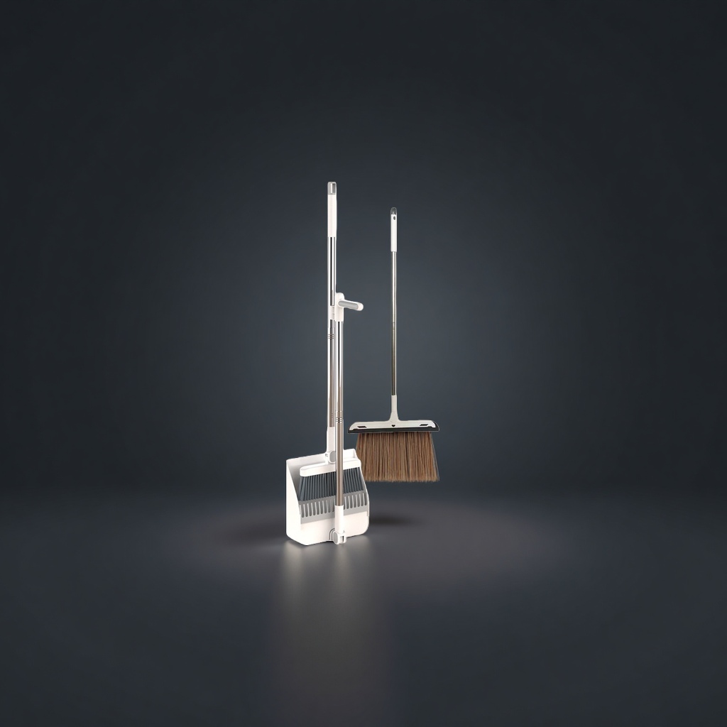 Sweeping tool set: broom, dustpan, mop, three-piece household cleaning tools details Picture