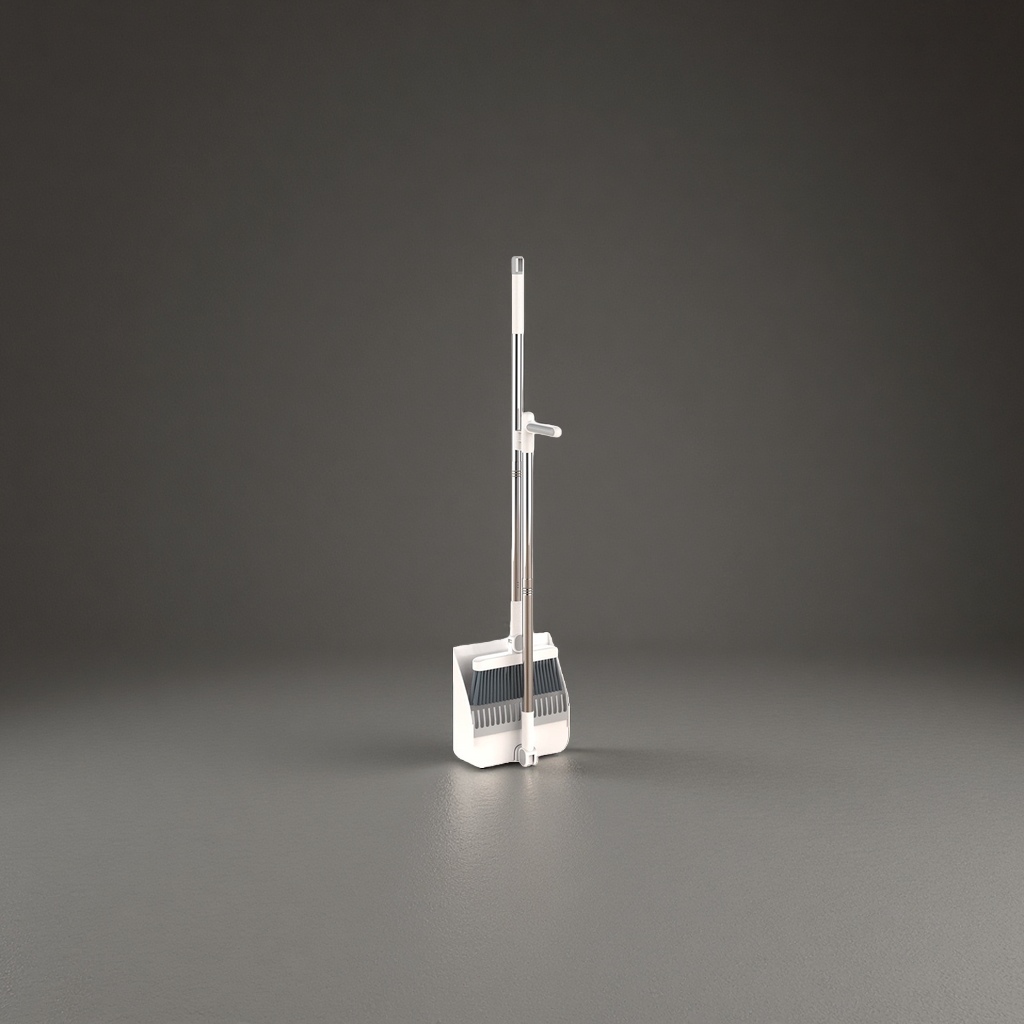 Household broom and dustpan set: A combination of broom and dustpan cleaning tools