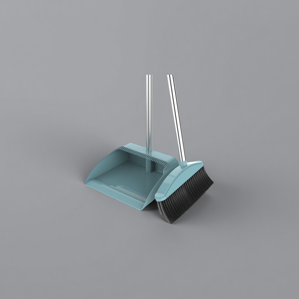 Household cleaning tool set: Broom and dustpan combination, durable and anti-slip, suitable for kitchen and living room. 110031116 Specification image