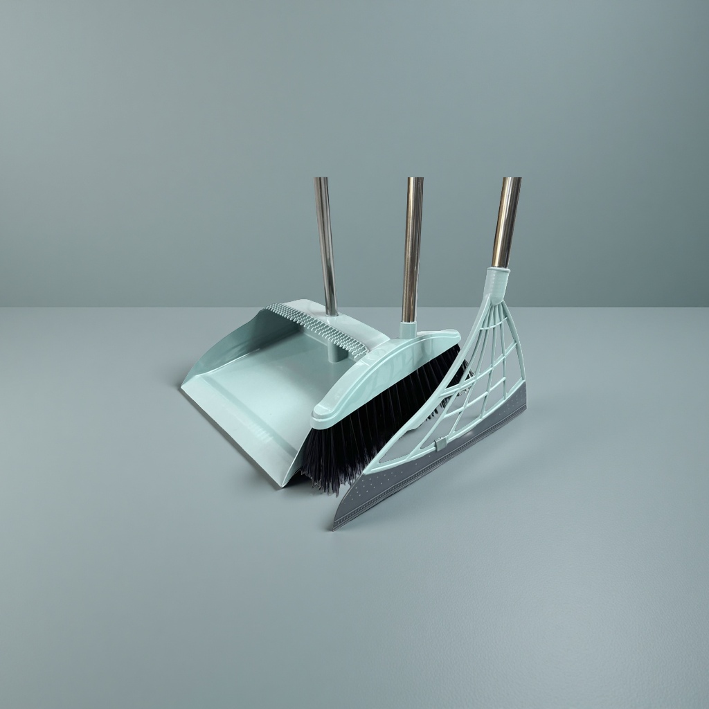 Household cleaning tool set: Broom and dustpan combination, durable and anti-slip, suitable for kitchen and living room. 110048307 Specification image