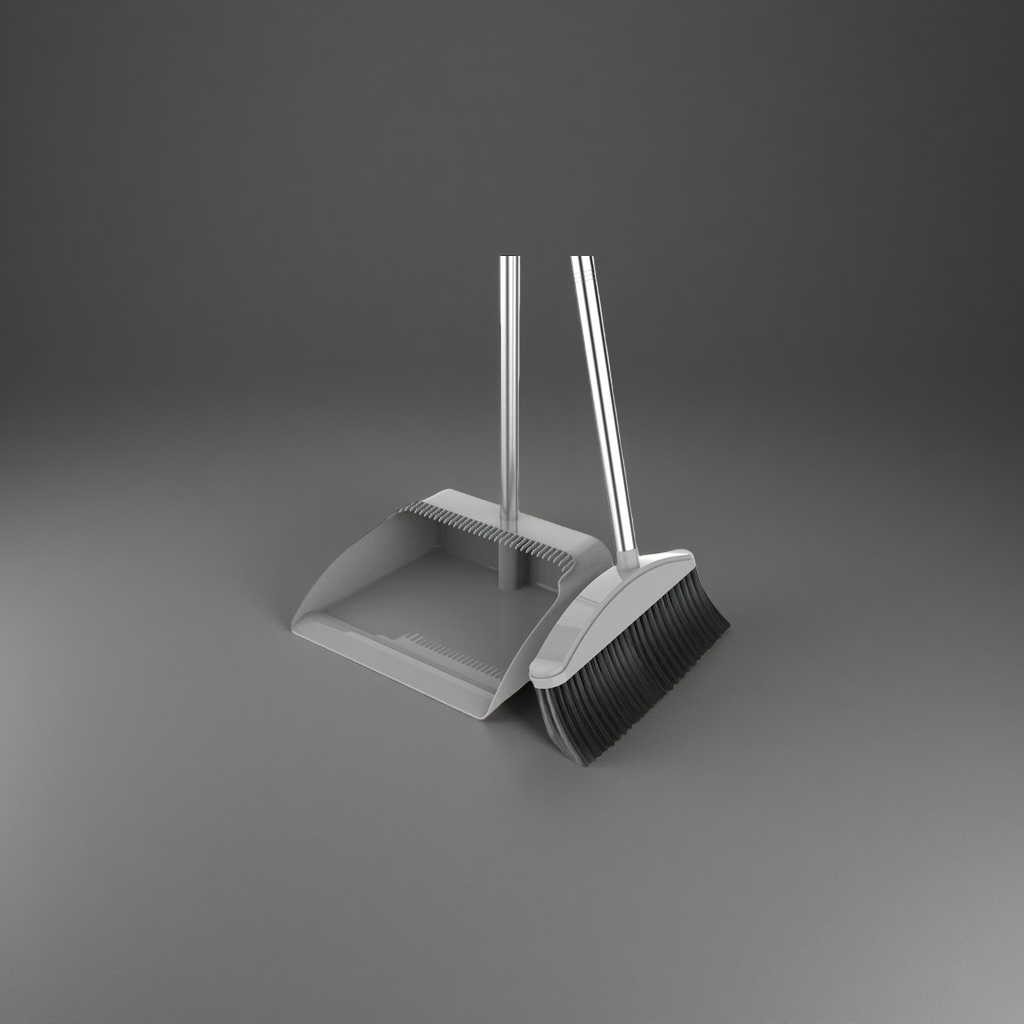 Household cleaning tool set: Broom and dustpan combination, durable and anti-slip, suitable for kitchen and living room. 110121146