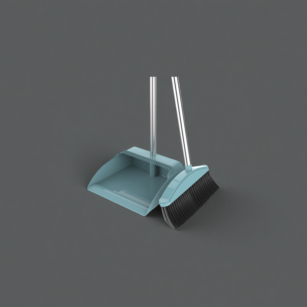 Household cleaning tool set, broom and dustpan combination, durable and anti-slip, suitable for kitchen and living room. 110140341 details Picture