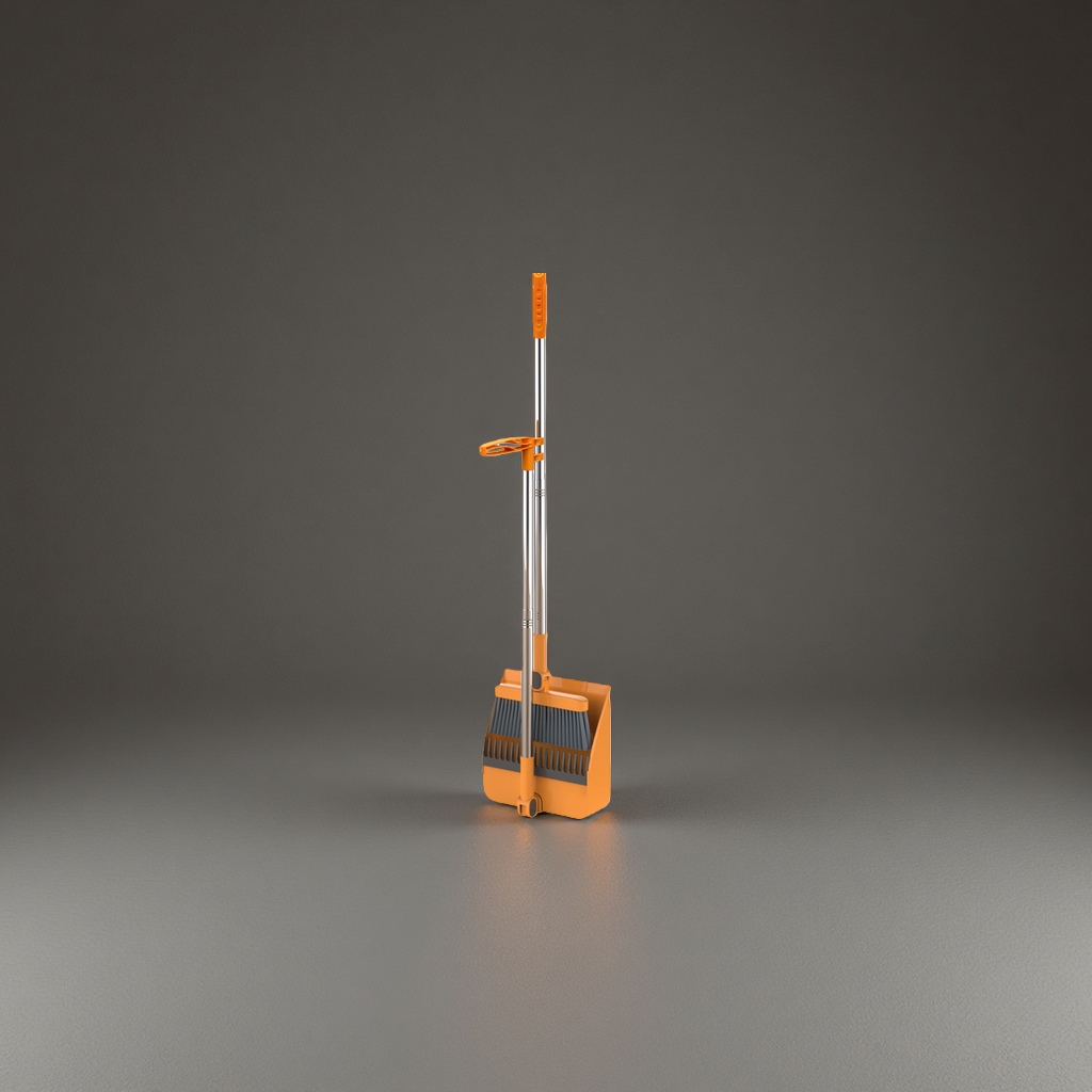 Standing folding narrow-slit storage broom and dustpan set for household cleaning tools Standing folding narrow-slit storage broom and dustpan set for household cleaning tools