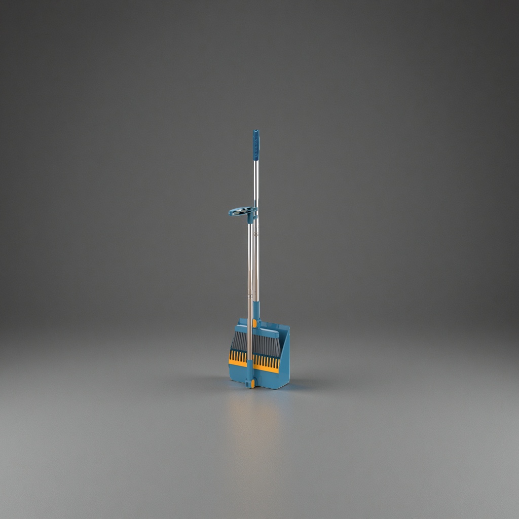 Household broom and dustpan set, sweeping tools, cleaning set, durable, anti-slip, floor-standing Household broom and dustpan set, sweeping tools, cleaning set, durable, anti-slip, floor-standing