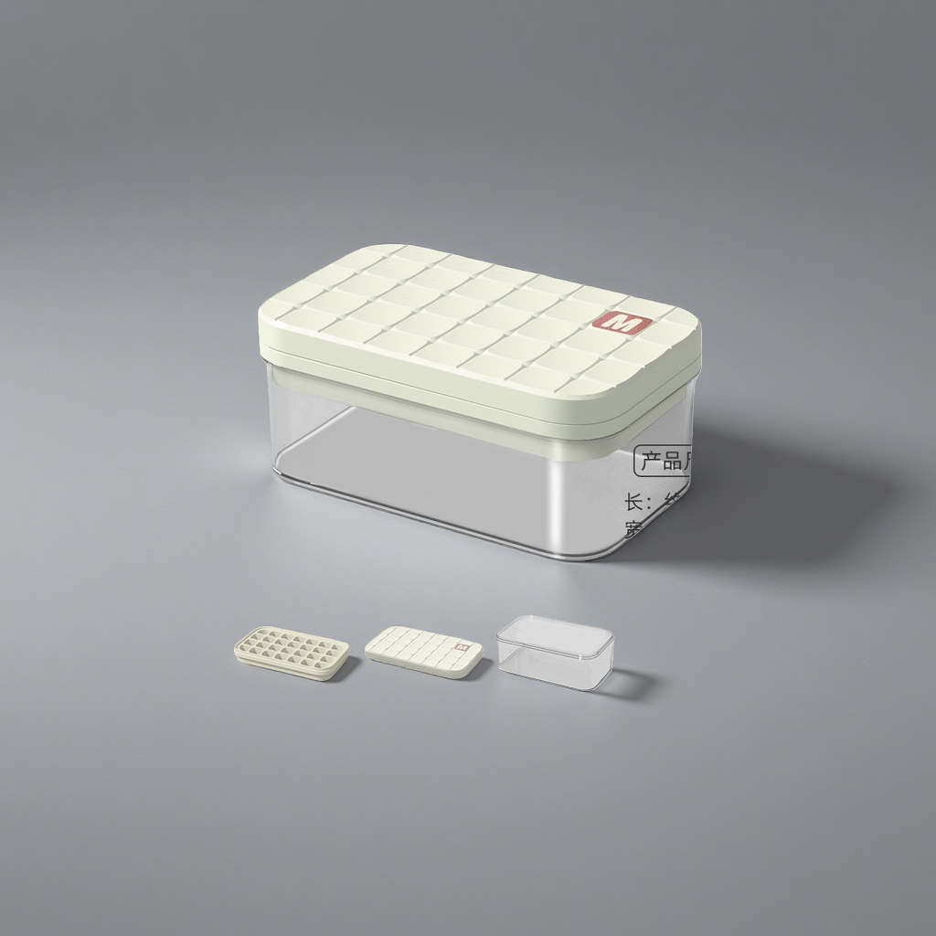 Cream white silicone ice storage box, household stackable, high-temperature resistant freezing mold Application Scenario