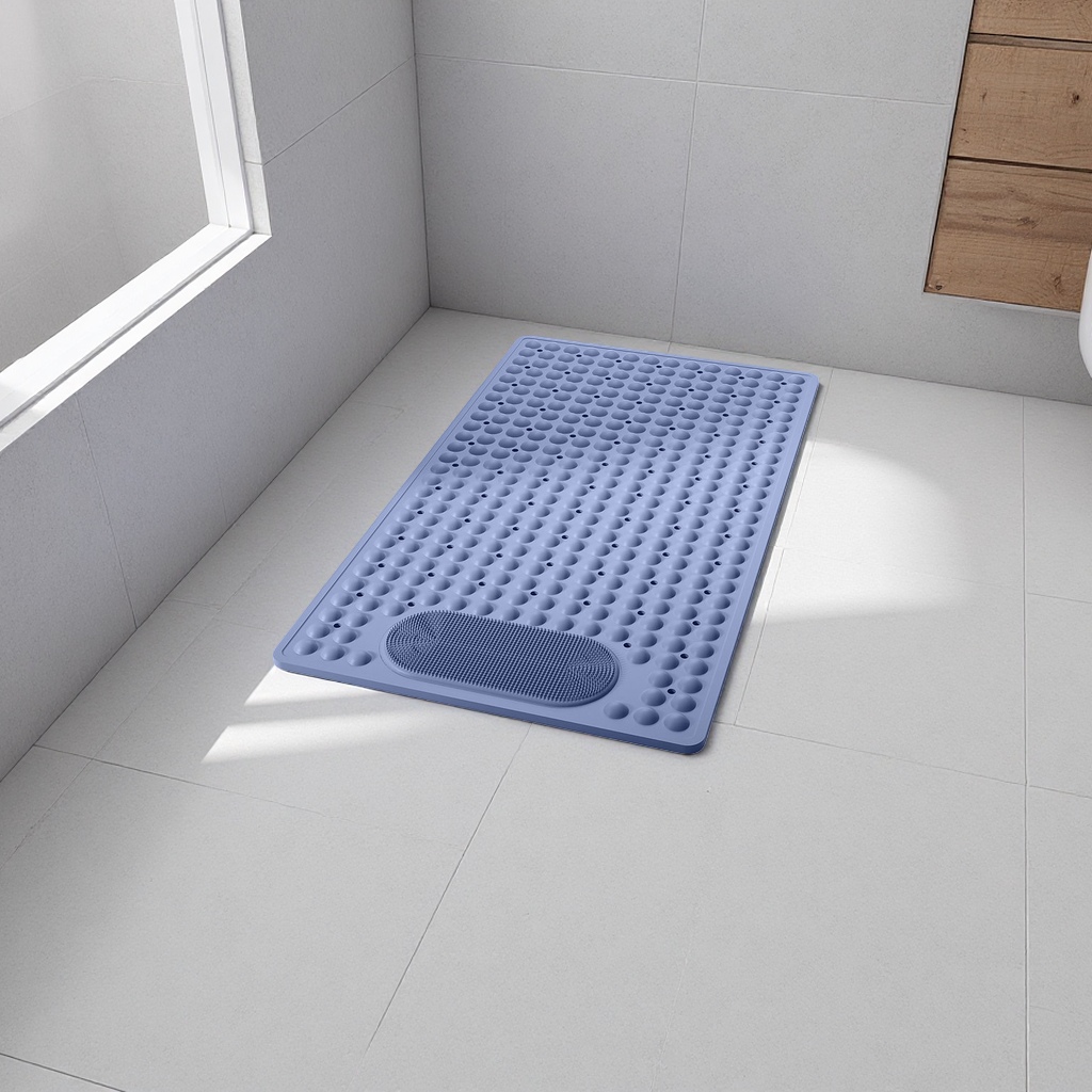 The blue massage pad is a multi-functional home massage pad for soothing, relaxing and physiotherapy
