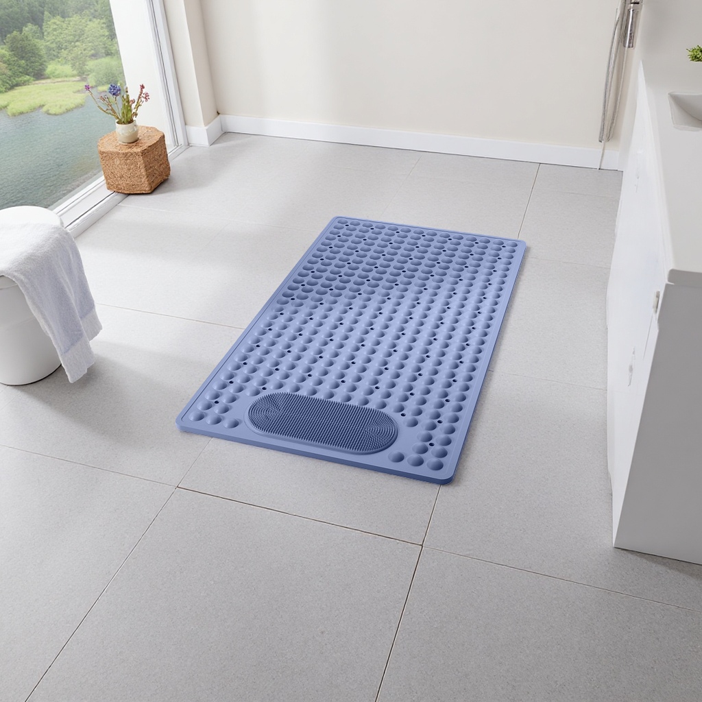The blue massage pad is a multi-functional home massage pad for soothing, relaxing and physiotherapy Application Scenario