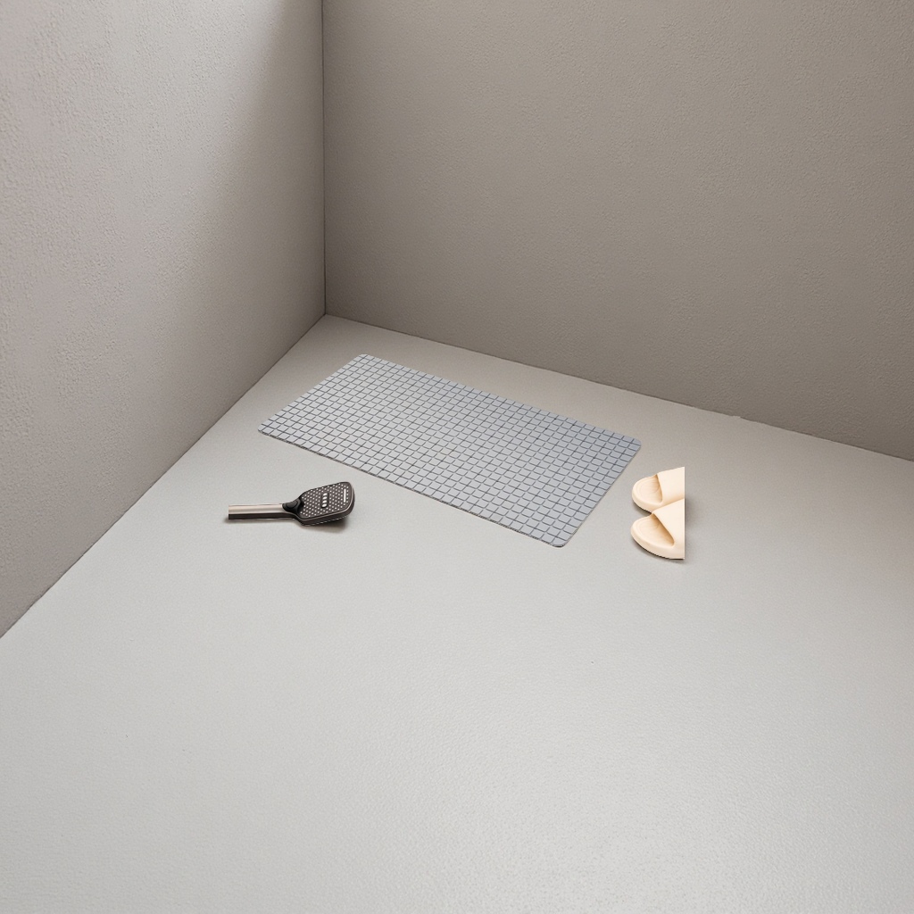 Grey anti-slip bathroom floor mat, thickened water-absorbing quick-drying anti-slip mat