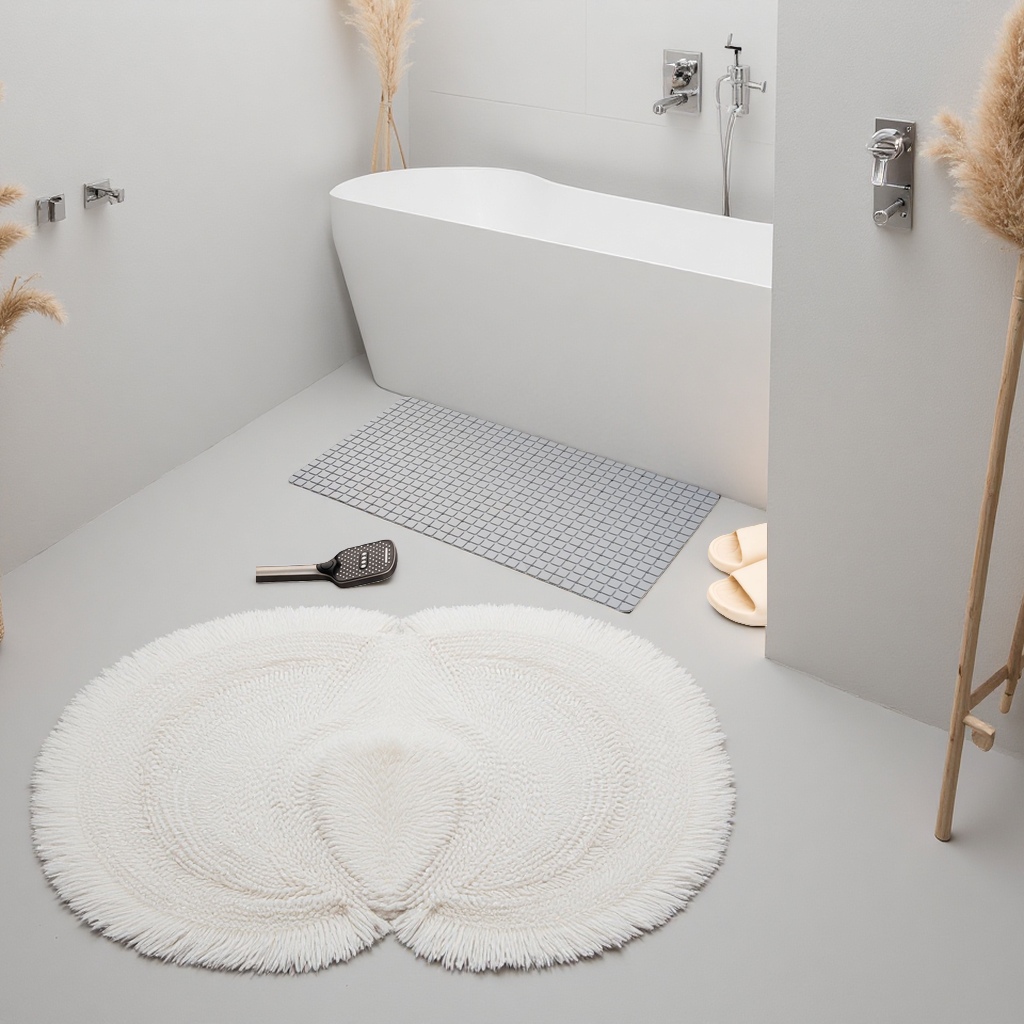 Grey anti-slip bathroom floor mat, thickened water-absorbing quick-drying anti-slip mat Specification image