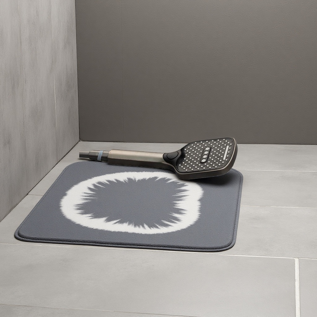 Thickened anti-slip bathroom mat, water-absorbing and quick-drying PVC material bathroom floor mat