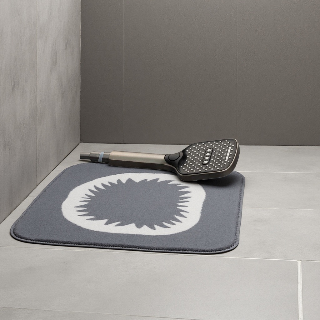 Thickened water-absorbing and quick-drying PVC anti-slip mat for bathroom, household bathroom floor mat