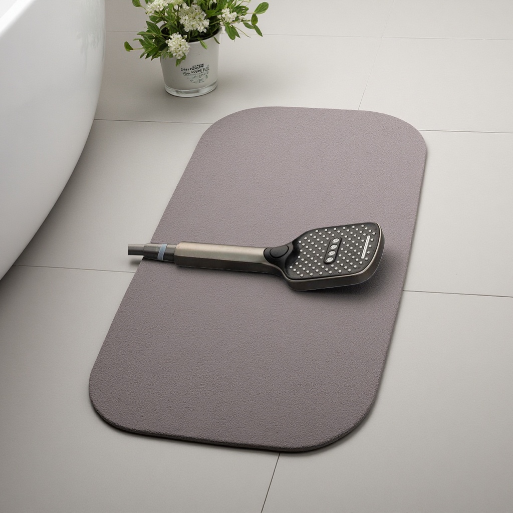 Thickened water-absorbing and quick-drying PVC anti-slip mat for bathroom, household bathroom floor mat Specification image