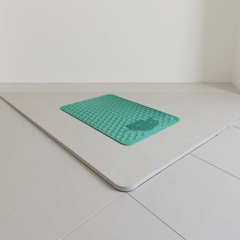 Green anti-slip bathroom floor mat thickened, water-absorbing, quick-drying, silent and non-shedding 113153325 Application Scenario