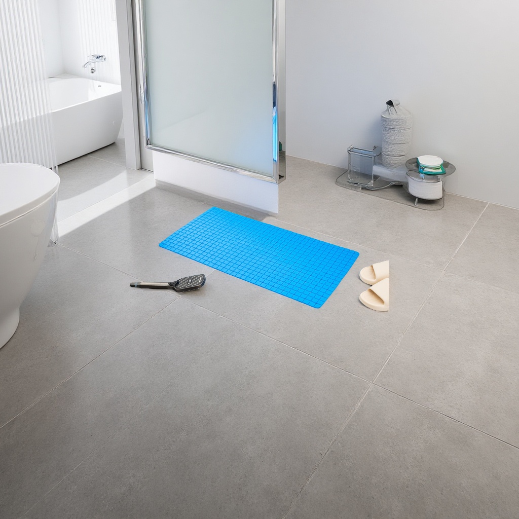 Blue anti-slip bathroom floor mat thickened water-absorbing quick-drying anti-slip mat 113259178 Specification image