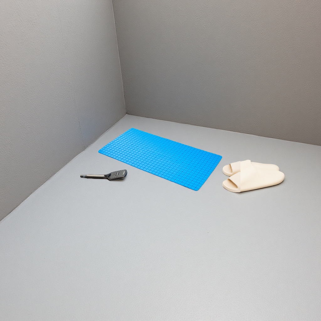 Blue anti-slip bathroom floor mat thickened water-absorbing quick-drying anti-slip mat 113259178