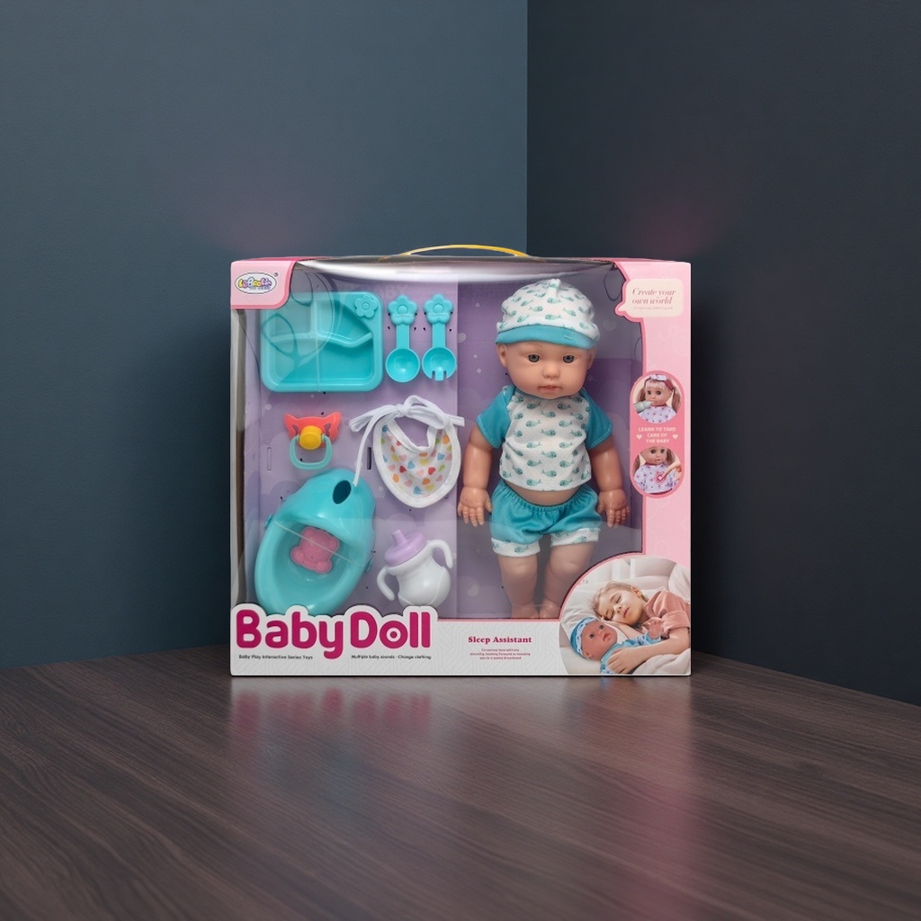 BabyDoll baby toy dolls with soft rubber simulation can be dressed up as cute and fun girl gifts Specification image