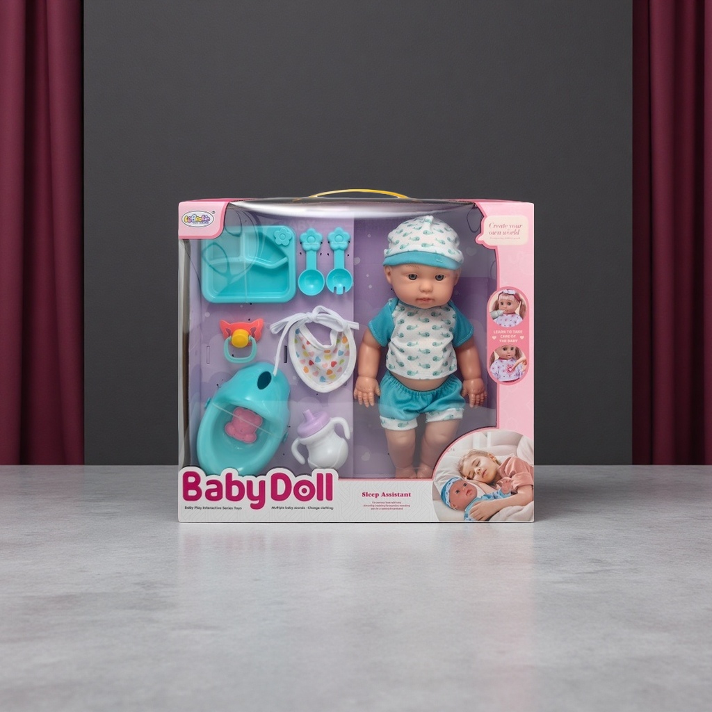 BabyDoll婴儿玩具娃娃仿真软胶可换装萌趣女孩礼物