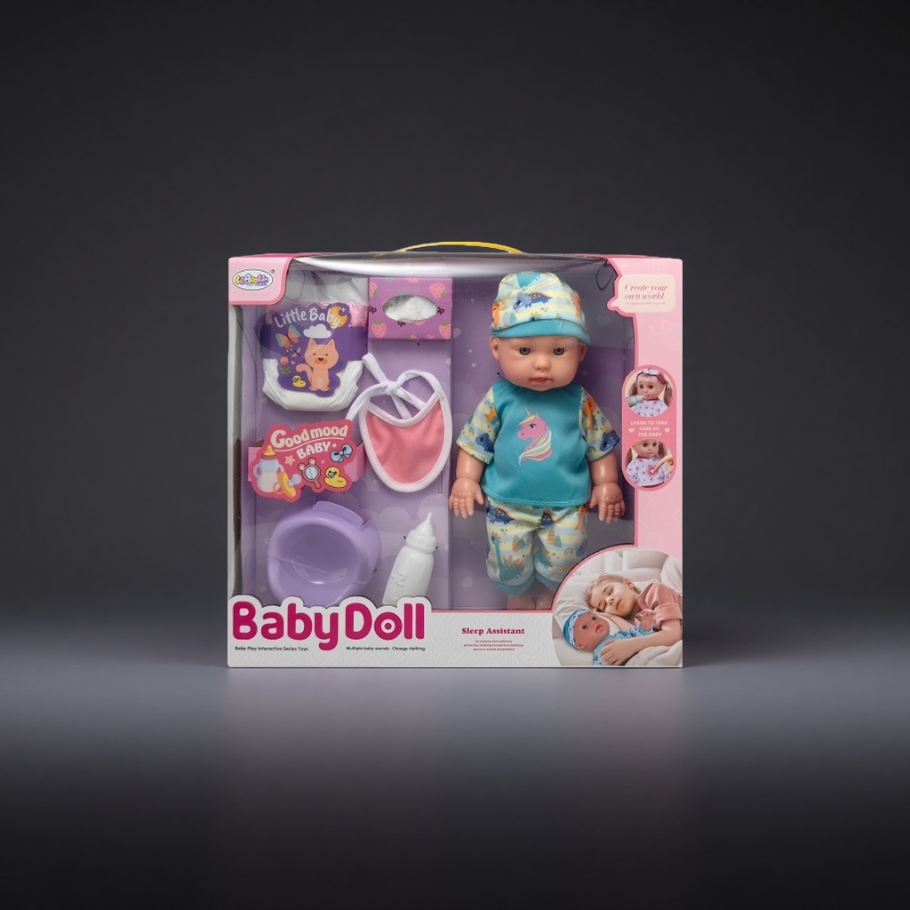 BabyDoll baby toy doll simulation soft rubber interchangeable cute girl gift doll set details Picture