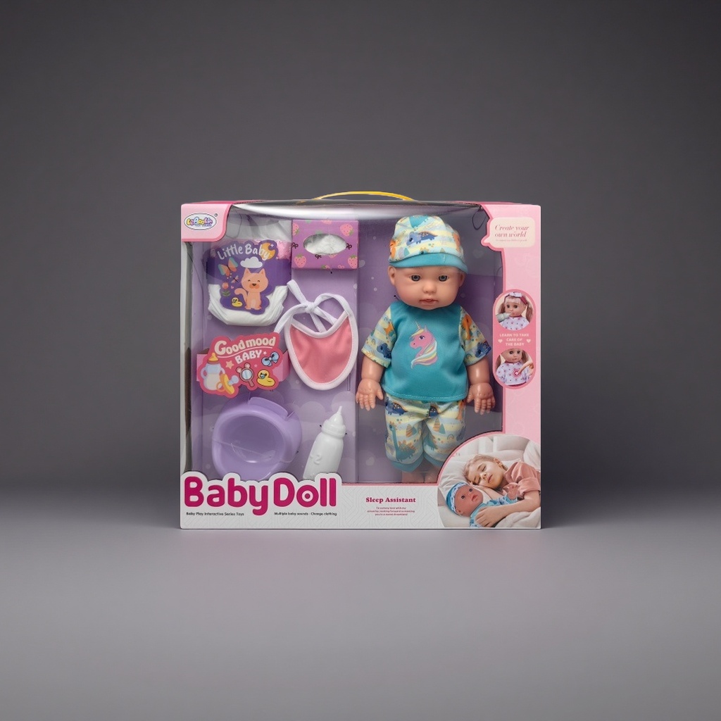 BabyDoll baby toy doll simulation soft rubber interchangeable cute girl gift doll set Specification image