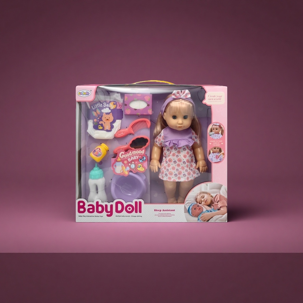 Cute plush fabric toys for girls, educational and soothing dolls for children details Picture