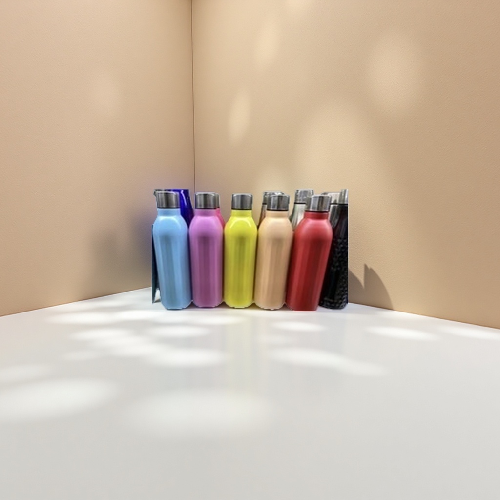 This is a large-capacity portable sports water bottle with a fashionable and simple main body